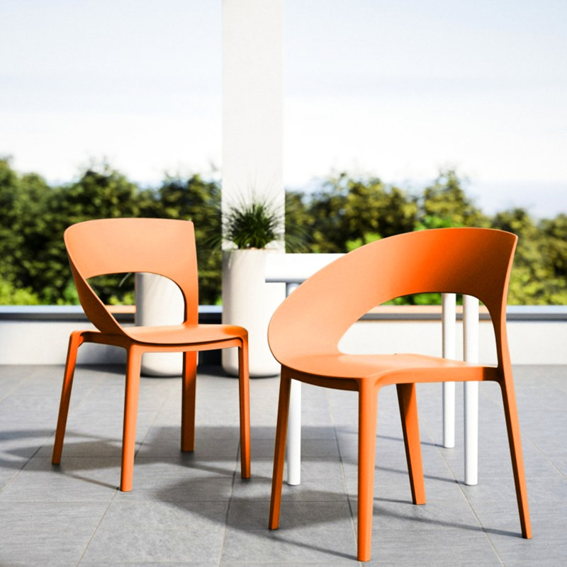 Chaise d'appoint Haze, Orange tropical