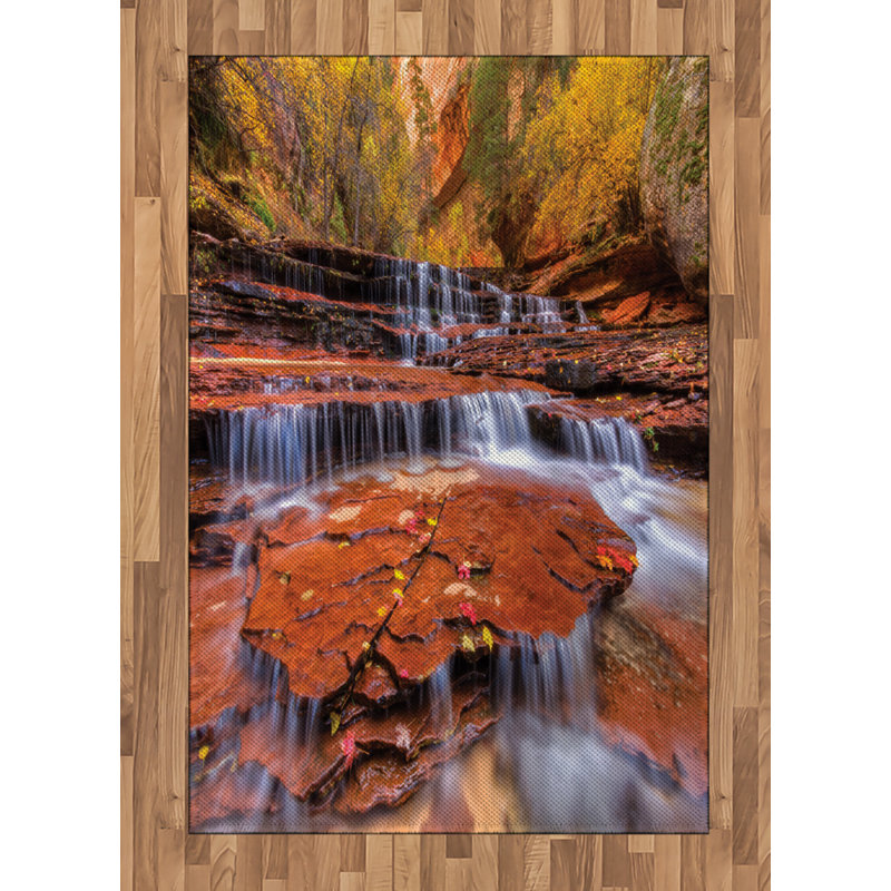 National Parks Nature High Density Long Fiber Poly Threads Decorative Area Rug Carpet, Rectangle 4' x 5'8"