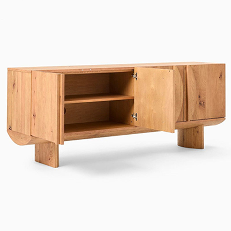 Petite armoire d'appoint en bois massif