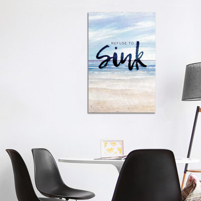Refuse To Sink by Kingsley - Wrapped Canvas Gallery-Wrapped Canvas Giclée