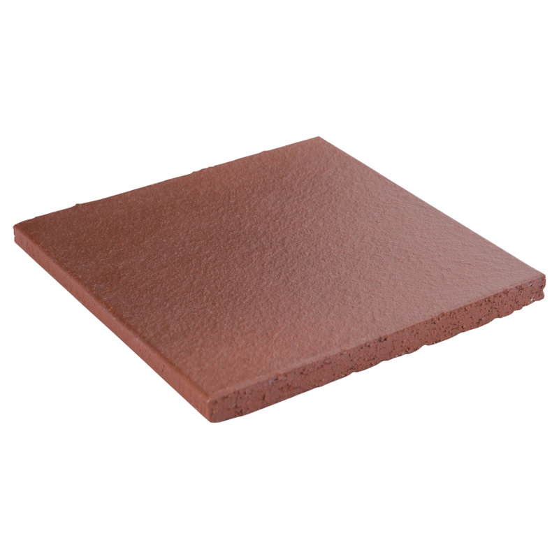 Quarry 6" x 6" Ceramic Wall & Floor Klinker Tile, Flame Red