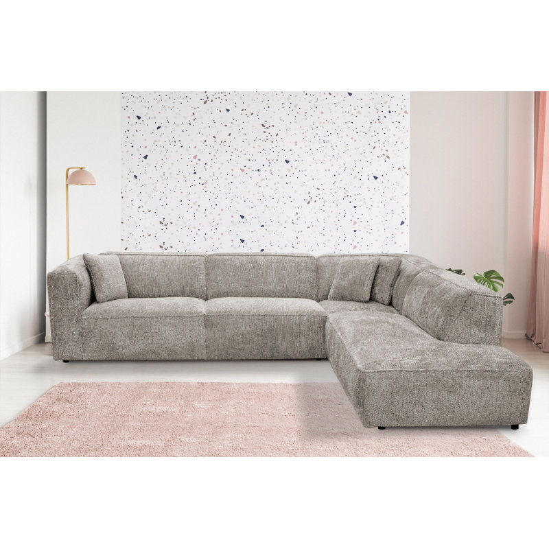 5 Seater Corner Sofa, Cream