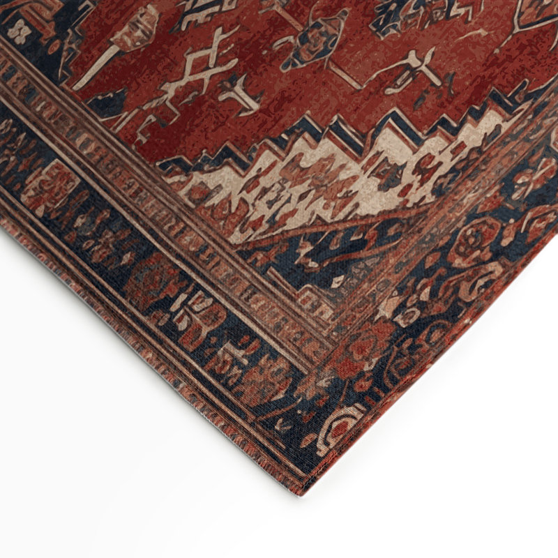 Tapis d'intérieur et d'extérieur brun Persian, Rectangulaire 3 pi x 5 pi