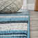 Angeal Gradient Ticking Striped Blue/Navy Rug