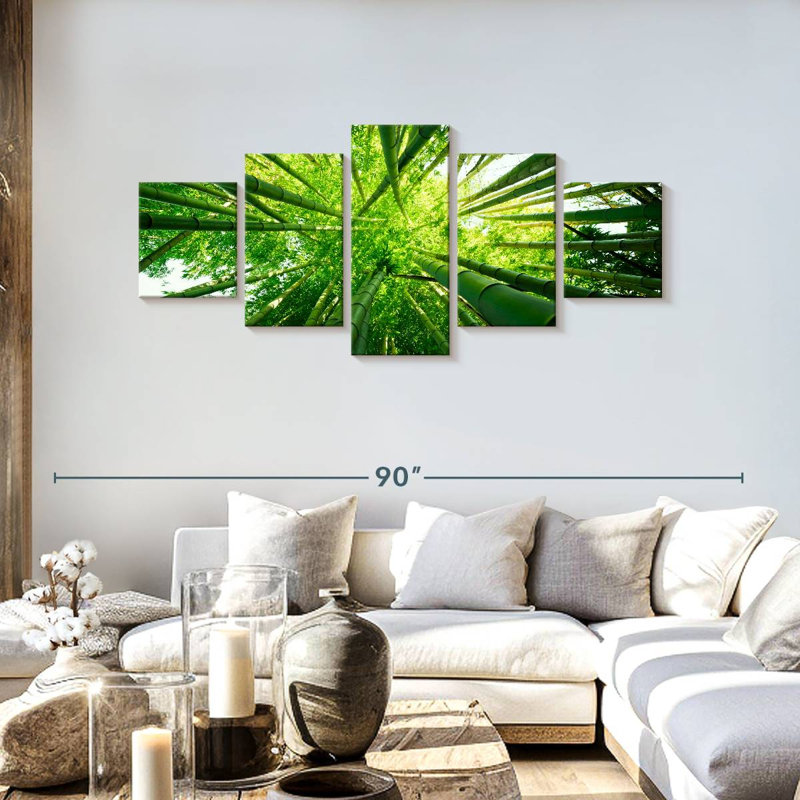 Giant Bamboo Trees, 30" H x 68" W