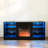 Tv Stand With Electric Fireplace And Power Strip, Black, For 32 - 62" Tvs, 58''W*15.5''D*24.4''H Modern Console Storage, 58''W*15.5''D*24.4''H, For Screens-1575192044
