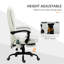 Fauteuil de massage vibrant à 7 points, haut dossier, blanc-1024808785