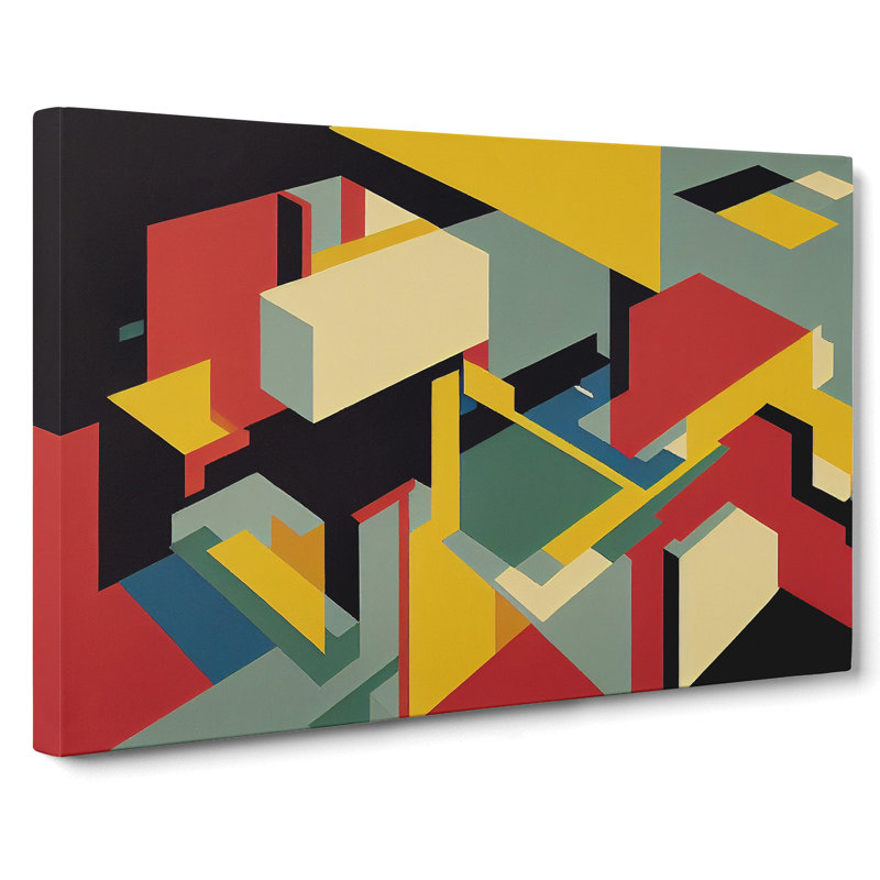 Bauhaus Vol.3 Abstract - Wrapped Canvas Print, 50cm H x 76cm W x 3cm D