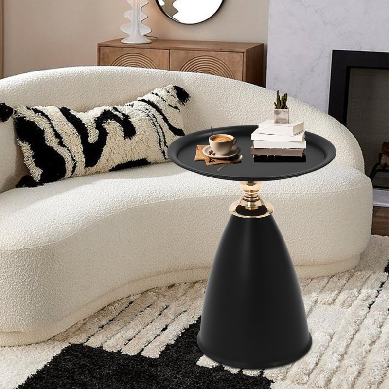 Kemorah Iron Top End Table, Black