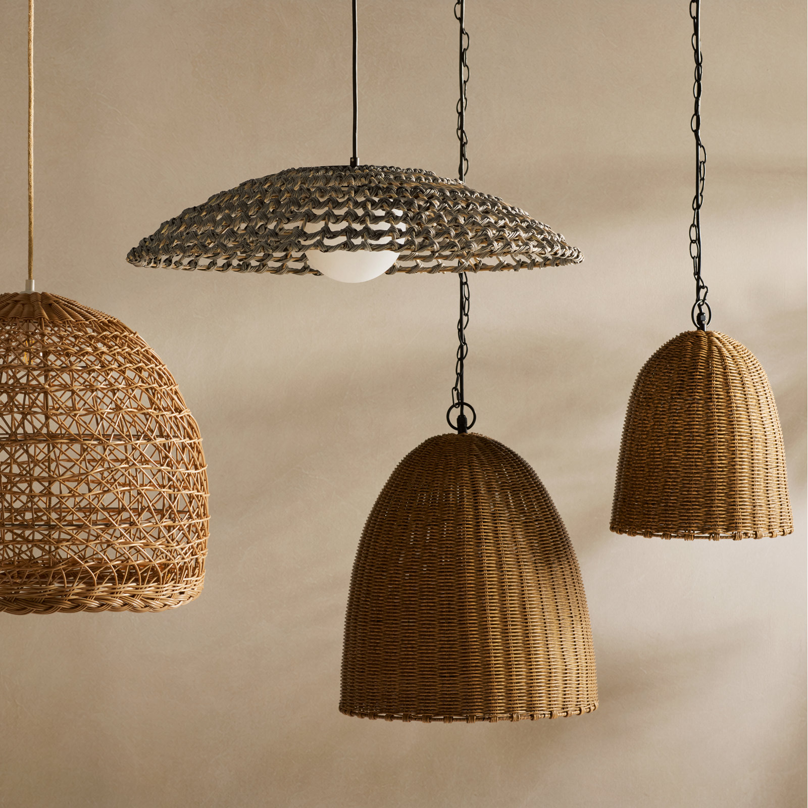 Beehive Outdoor Pendant Light, 30" H x 20.5" W x 20.5" D