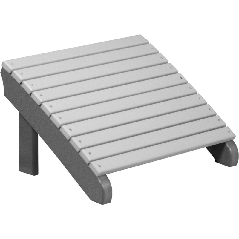 Repose-pieds adirondack en plastique deluxe Bowmans, Gris colombe / ardoise