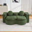 Canapé-lit convertible, canapé-lit moderne pliable en velours côtelé avec mousse à compression, canapé-lit pliant double avec 2 coussins pour le salon, vert