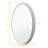 Daania Oval LED Wall Mirror With Defogger, White Floating Backlit Bathroom Mirror, Etl & Fcc-828603719