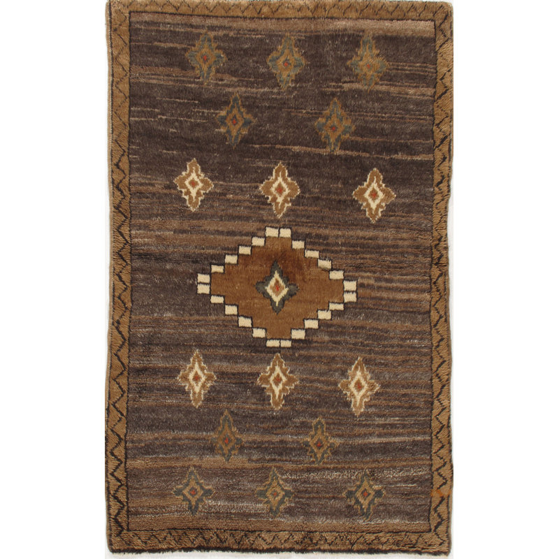 Tapis unique brun / beige 4 pi x 6 pi 7 po
