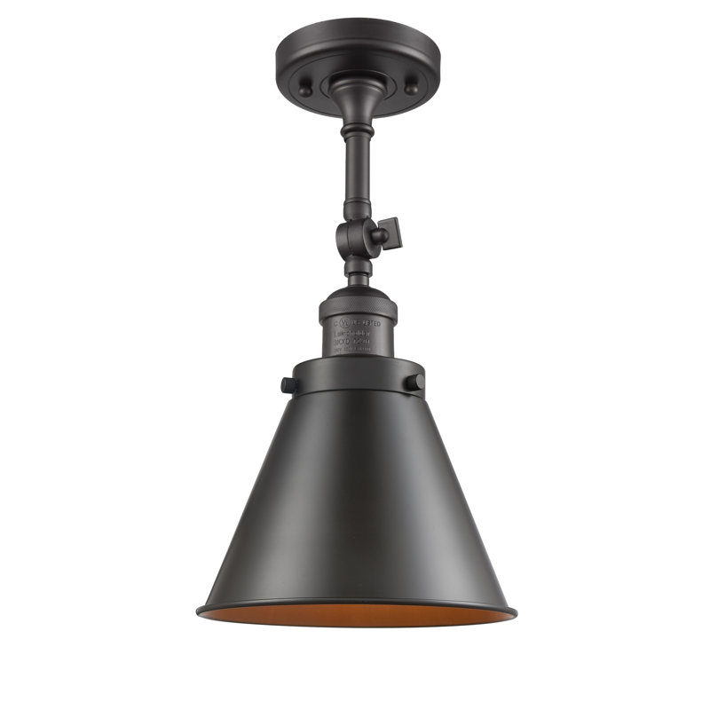 Plafonnier semi-encastré 8 lumières Donovan, Ampoule non incluse, Bronze huilé