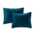 3 Piece Velvet Quilt Set Teal