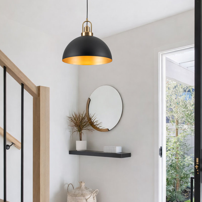 Luminaire suspendu moderne 15,7 "Modern, Noir, 15.7"