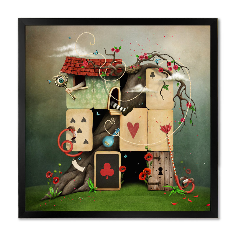 Reproduction d'art sur toile Wonderland, H 16 po x l 16 po x P 1 po, Cadre noir