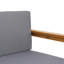 Bois 3 avec coussins et aspect de lattes attrayant - Gris 3 places - Design des matériaux intérieurs