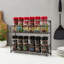 12 Jar 2 Tier Wall Metal Wire Spice Rack-645143704