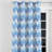 Boho Room Darkening Curtains - Contemporary Boho Blue And White Cloud Chevron Grommet Curtain - 1 Panel-1085774901-1085774897