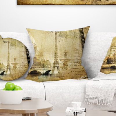 Paris Memories - Coussin imprimé paysage urbain