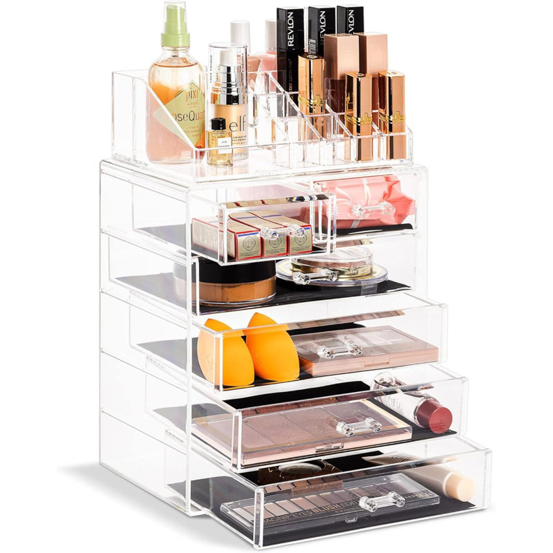 Organisateur de maquillage et de bijoux, Clair