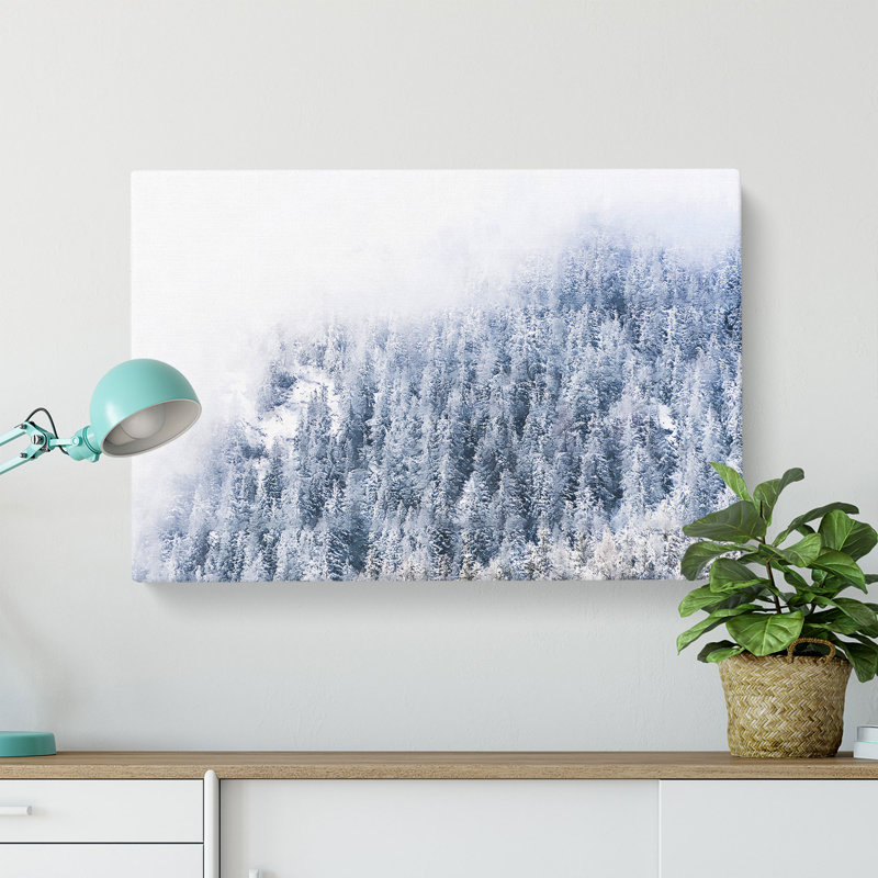 Misty Mountains In Switzerland - Wrapped Canvas, 40cm H x 60cm W x 4cm D
