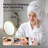 Circular LED Free Standing Magnifying Make Up Mirror-93468244