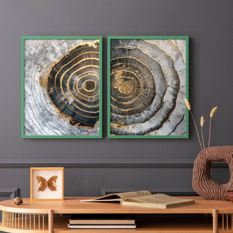 ABSTRACT Series CCLXII - Reproduction encadrée de qualité supérieure - prête à être accrochée - aucun clou requis - aucun clou requis