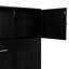 Lit escamotable double avec armoires de rangement-945610501-945610502