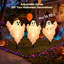 Décorations d'Halloween fantômes solaires, ensemble de 3 lampes fantômes en tissu avec 8 modes d'éclairage, décoration extérieure pour pelouse, porche, allée ou jardin.