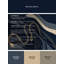 Tapis bleu moelleux doux et moelleux à motif abstrait éclectique Faune Lamia-1102253351