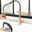 Robinet rétractable d'évier de cuisine à filtre à eau, sortie d'eau pour purificateur, or nickel, livraison chaude et froide séparée pour filtre, résistance indépendante du robinet à décharge à la corrosion-361448368