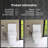 12 Inch One Piece 1.28 GPF Single Flush Elongated Toilet In White Seat Included