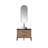 Ilfracombe 36'' Single Bathroom Vanity with Stone Top with Mirror