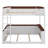 Queen Size Bunk Bed With Integrated Shelves, Storage Space, LED Lighting, And USB Port-1617778678