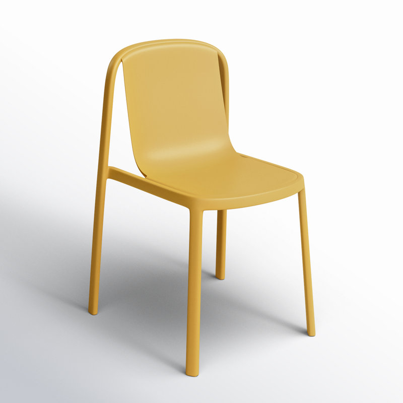 Decade 18'' H Stacking Side Chair, Mustard