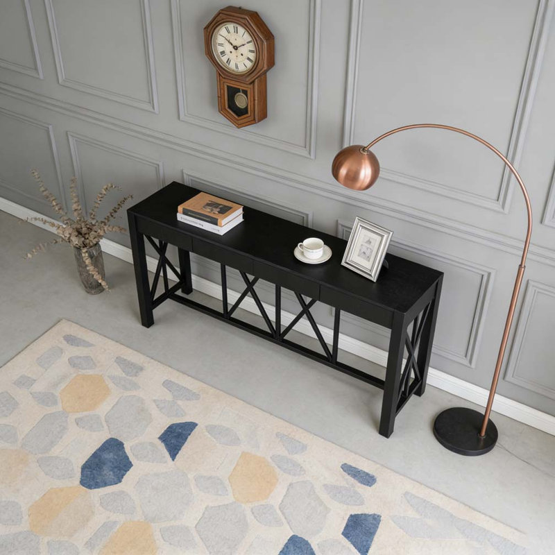 Canapé de rangement en acacia, Black