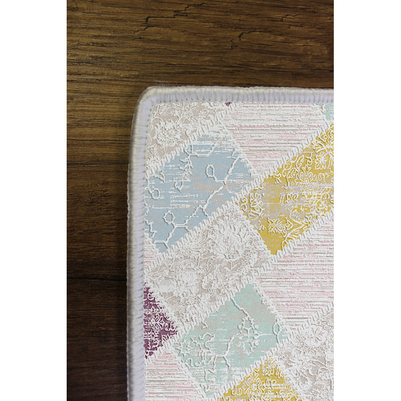 Eco-Friendly Hall Carpet, 100% Polyester, 31.5 x 59.1 inches | Antibacterial & Machine Washable, Non-Slip PVC Dot Underside | 650 g/m², 0.2 inch Pile Height | Digital Printed Design for Modern Interiors