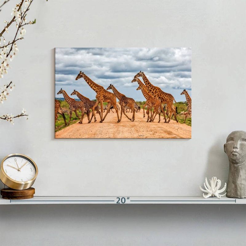 Brampt Giraffes Safari Animals, 8" H x 12" W