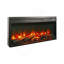 Foyer électrique encastré, chauffage ultra-mince avec bûches factices et flamme réaliste, télécommande avec minuterie et protection contre la surchauffe-500989034