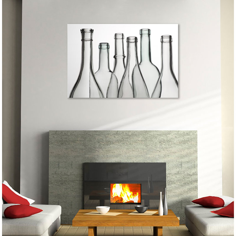 «Empty Bottles», toile tendue par Barry Seidman, H 12 po x l 18 po x P 1,5 po
