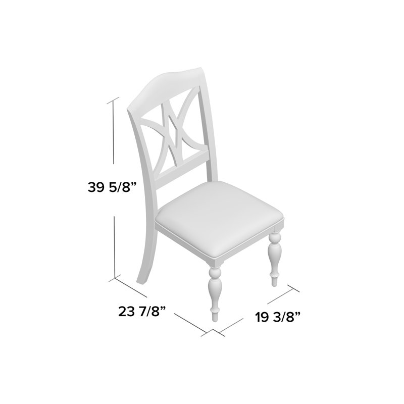 Chaise d'appoint à dossier à lattes avec siège rembourré Alvy, Gris colombe / gris
