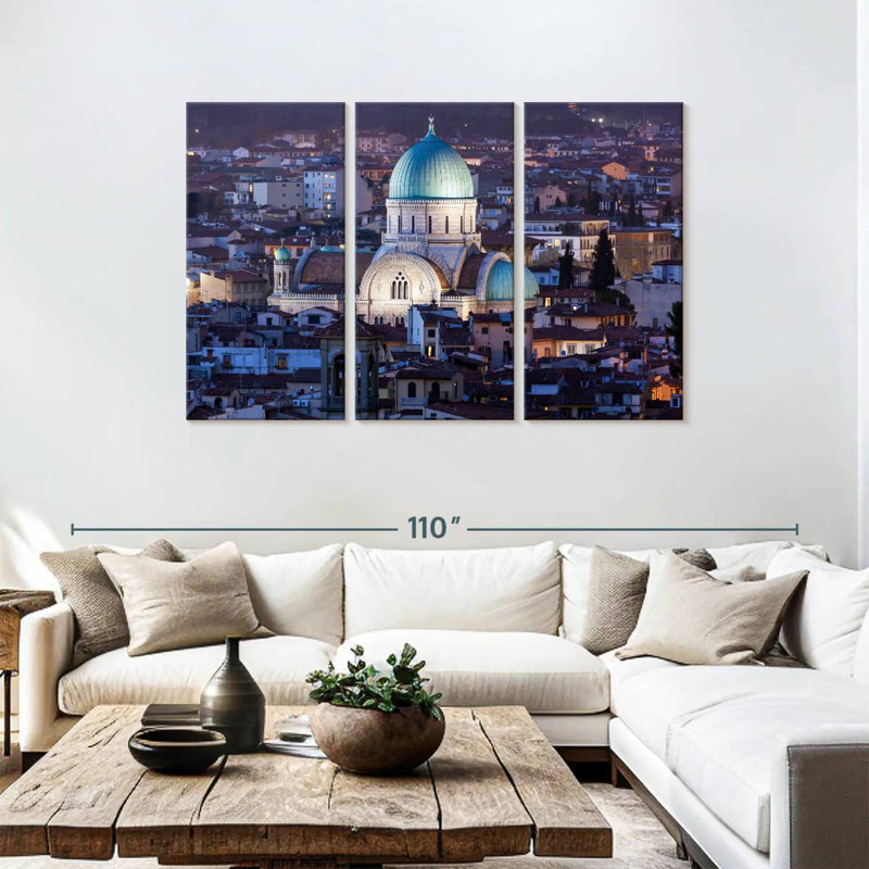 Nicci Great Synagogue Florence, 48" H x 74" W