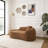 Modern Chenille Loveseat Couch with Deep Seat Sofa Bed with 1 Pillow-153380143