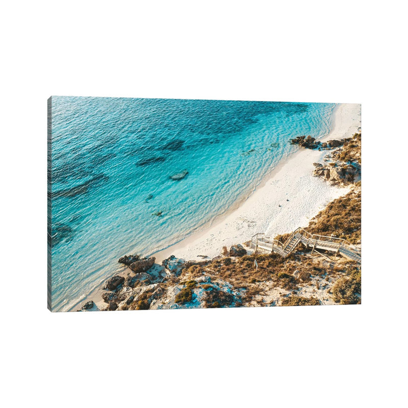 Salmon Bay Sunset Stairs by James Vodicka - Wrapped Canvas Gallery-Wrapped Canvas Giclée, 66.04 cm H x 45.72 cm W