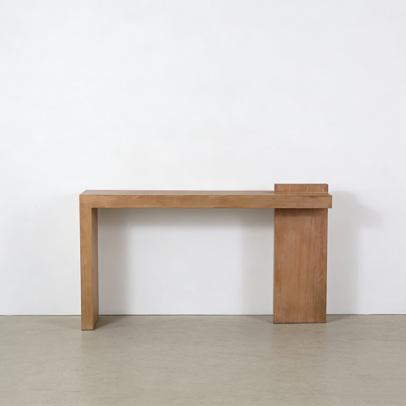 Console Retro Minimalist Art, H 33,46 po x l 55,12 po x P 15,75 po, Bois naturel