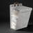 Two Large Grey Pieces,Foldable Laundry Hamper Basket For Home, Bathroom, Dorm - Multi-Functional Storage Organizer With Wall Mount Option, Made Of Breathable Linen Cotton Blend-121584483-121584485