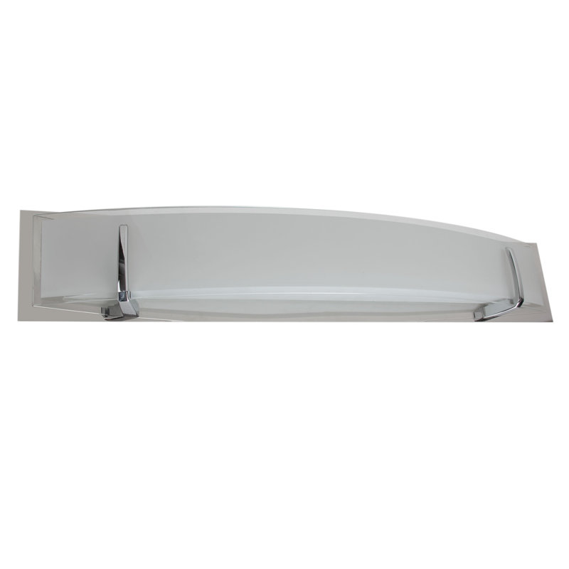Barre d’éclairage de salle de bain 6 lumières Dariel, Nickel brossé